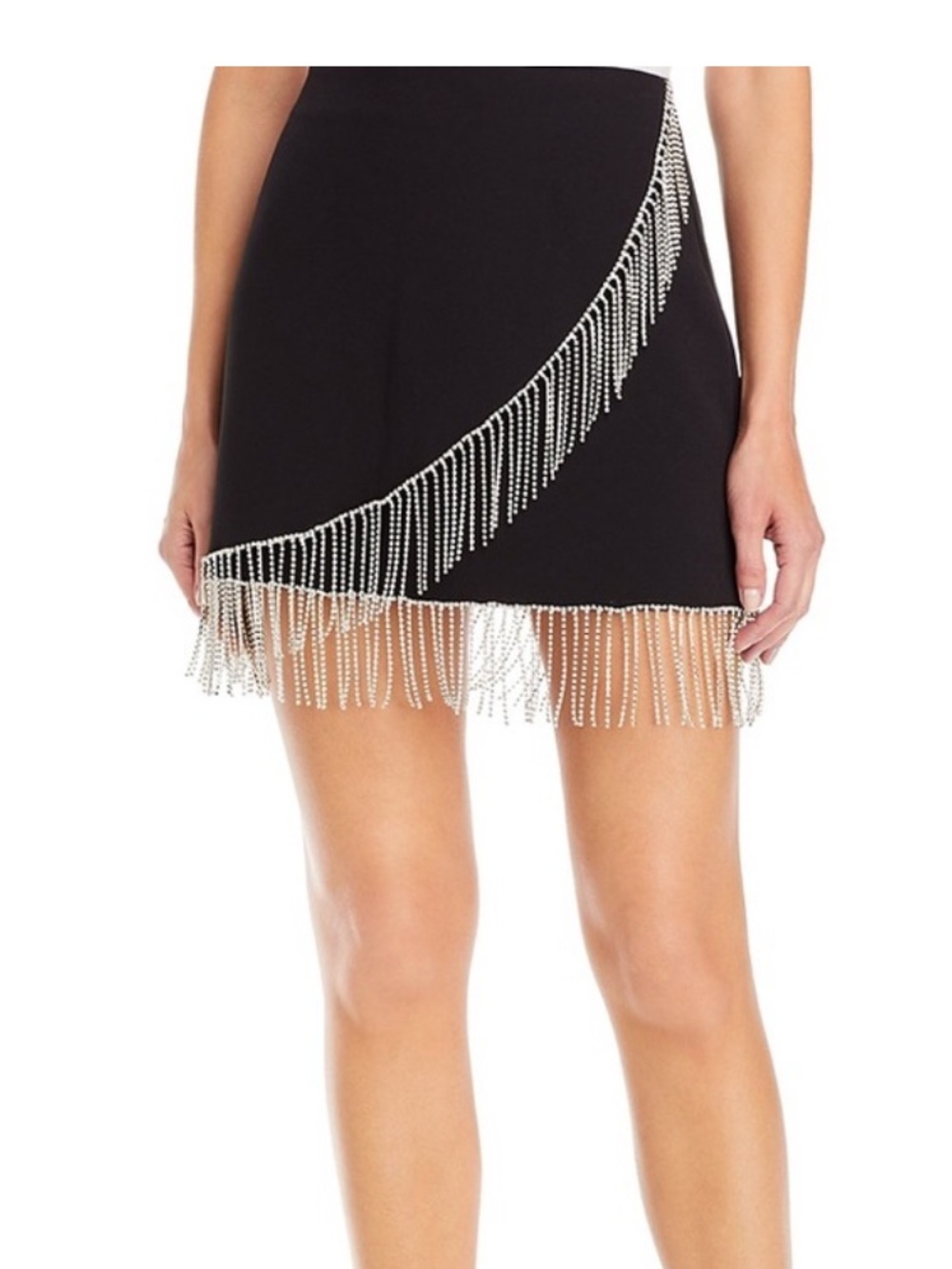 FORE Black Rhinestone Skirt